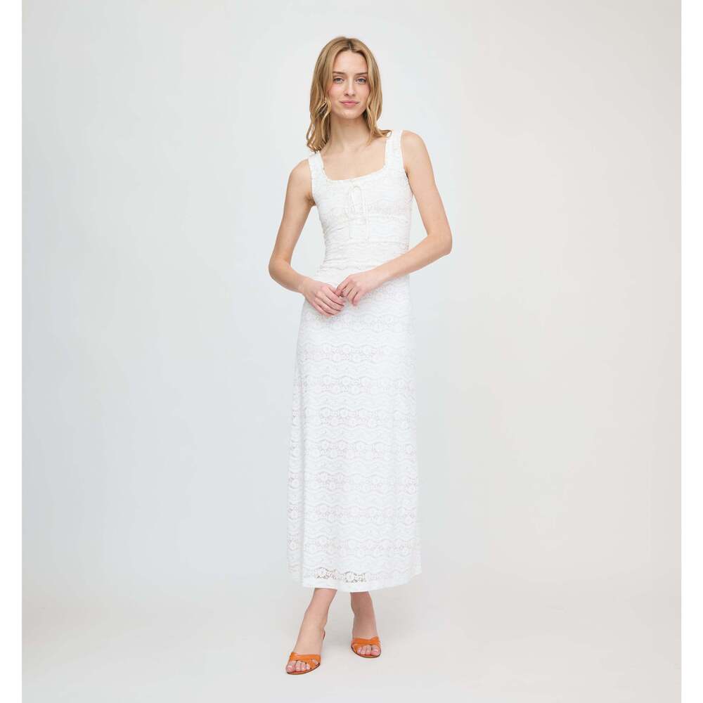Hill House Home The Coraline Dress - White Stretch Lace Size SWhite Stretch Lace